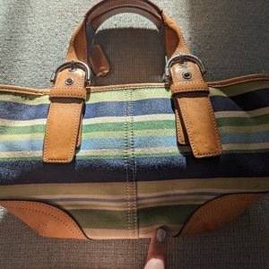 Coach Striped Bag